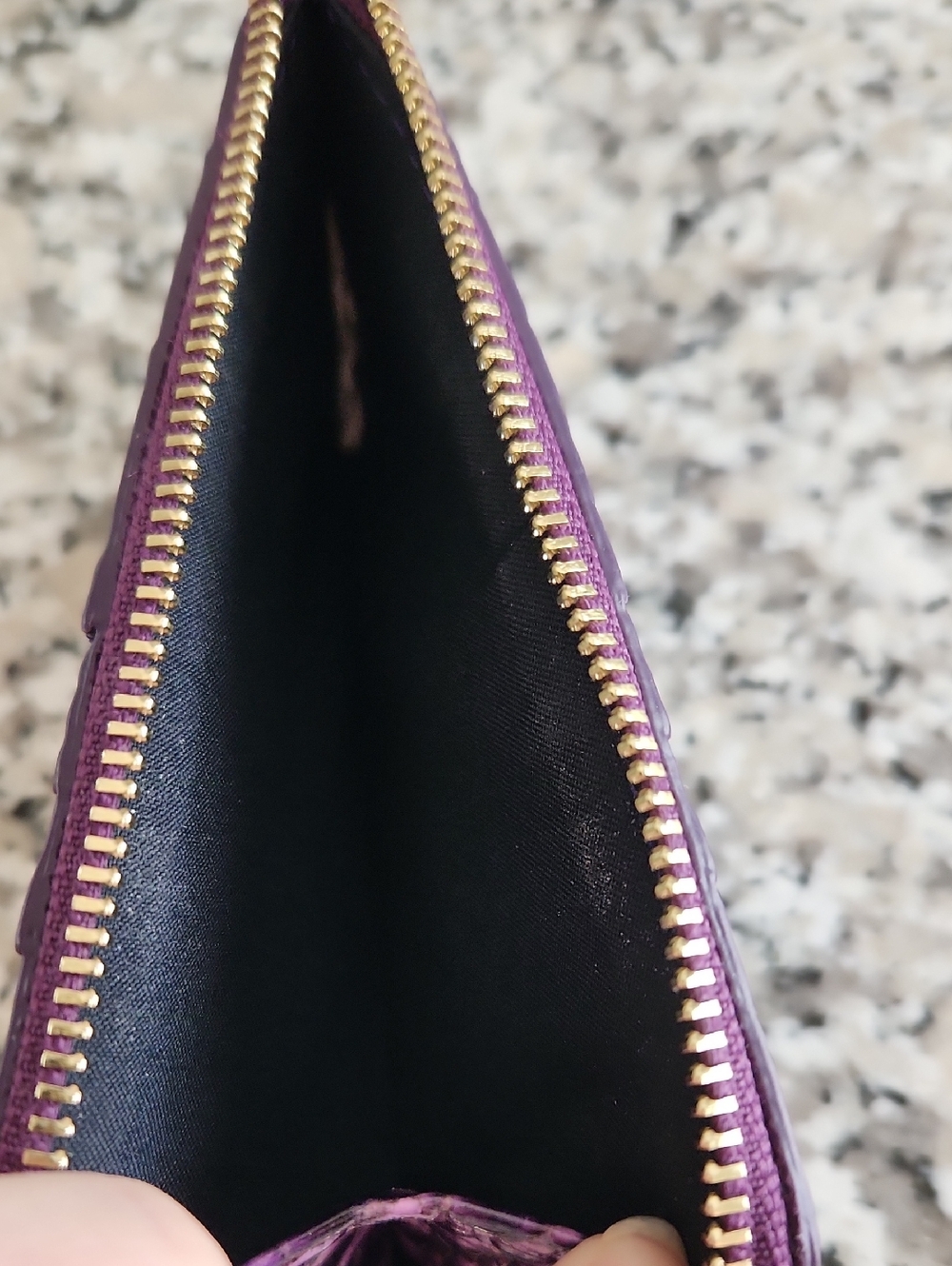 New Without Tag Brahmin Purple Melbourne Card Holder Wallet - Picture 8 of 9